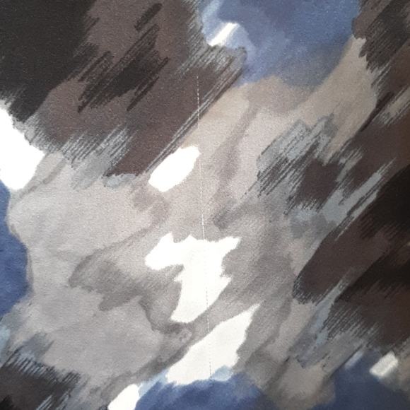 **3/$25**  ESPRIT Sleeveless Sateen Blouse Blue/Black/Grey/White - Small - Picture 3 of 7